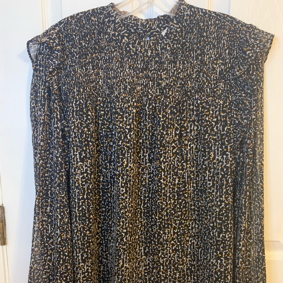 LOFT Smocked Long-sleeves Top - Picture 1 of 6